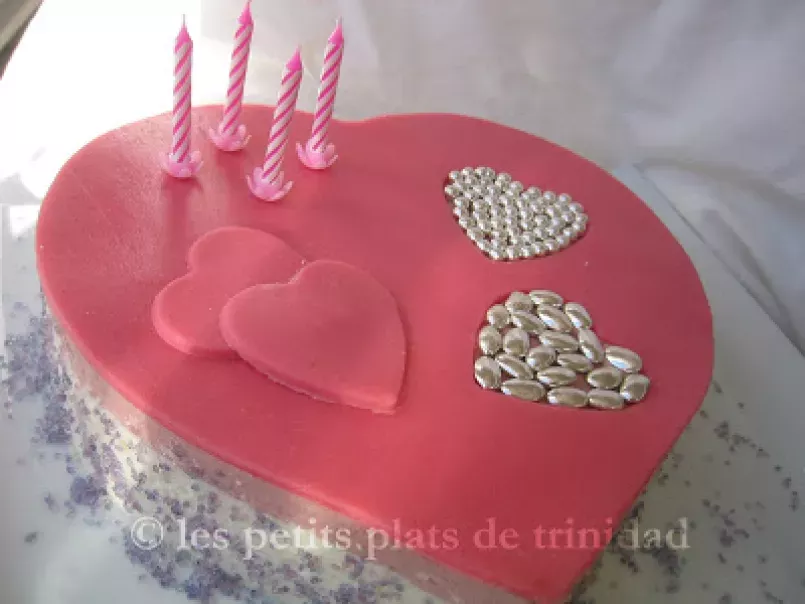 Gâteau rose, coeur et mousse... la recette enfin! - photo 2