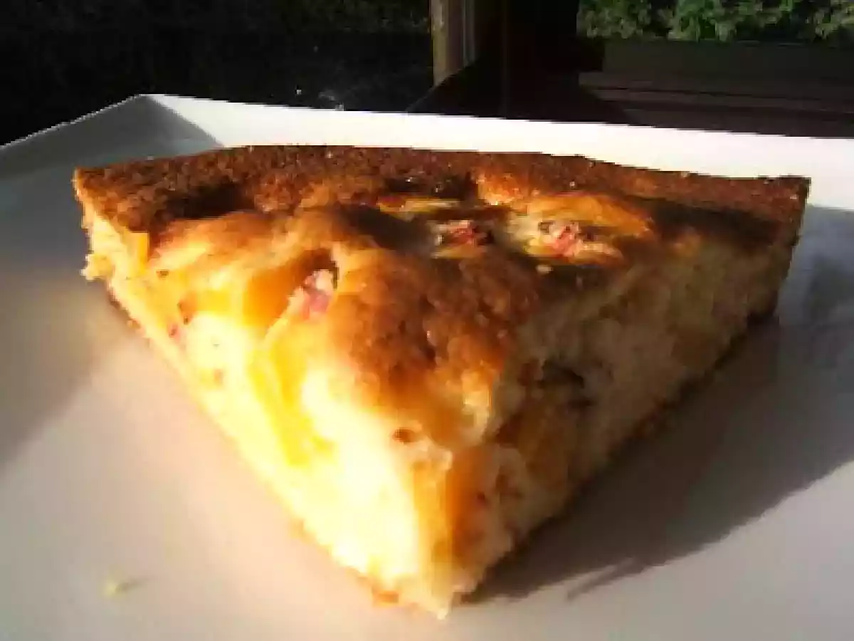Gâteau très rustique aux pêches et piments d'Espelette - photo 3
