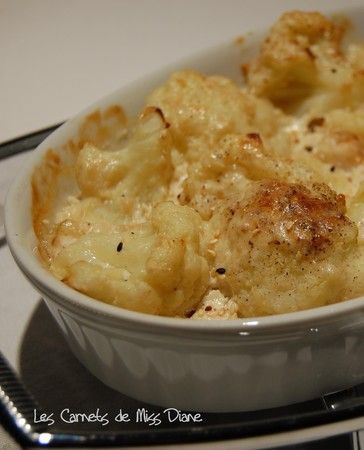 Gratin De Chou Fleur Au Beurre De S Same Sans Gluten Et Sans Lactose