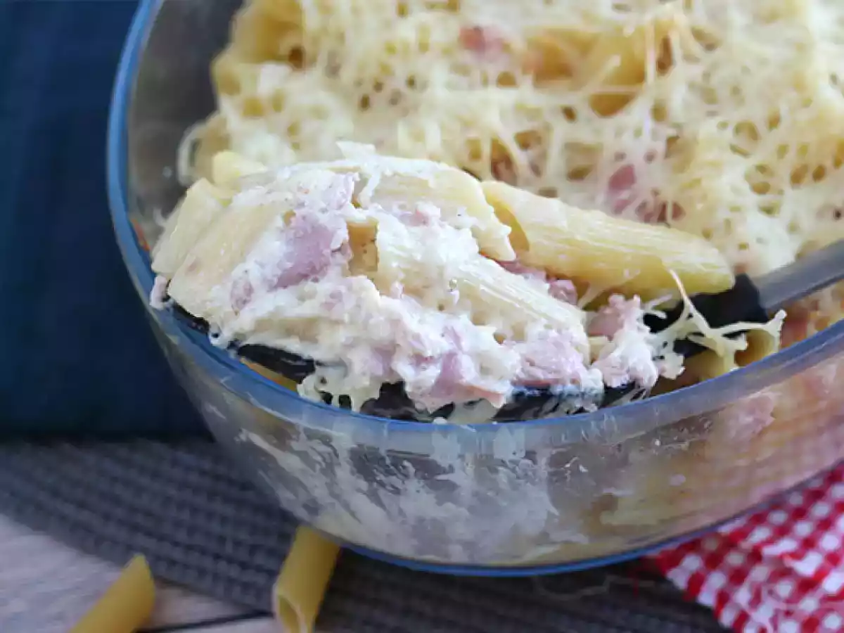 Gratin de pâtes jambon fromage - photo 4