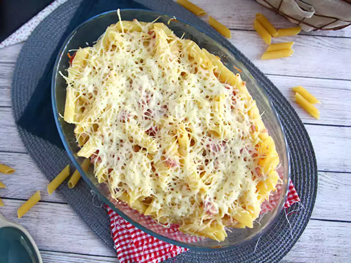 Gratin de pâtes jambon fromage - photo 3