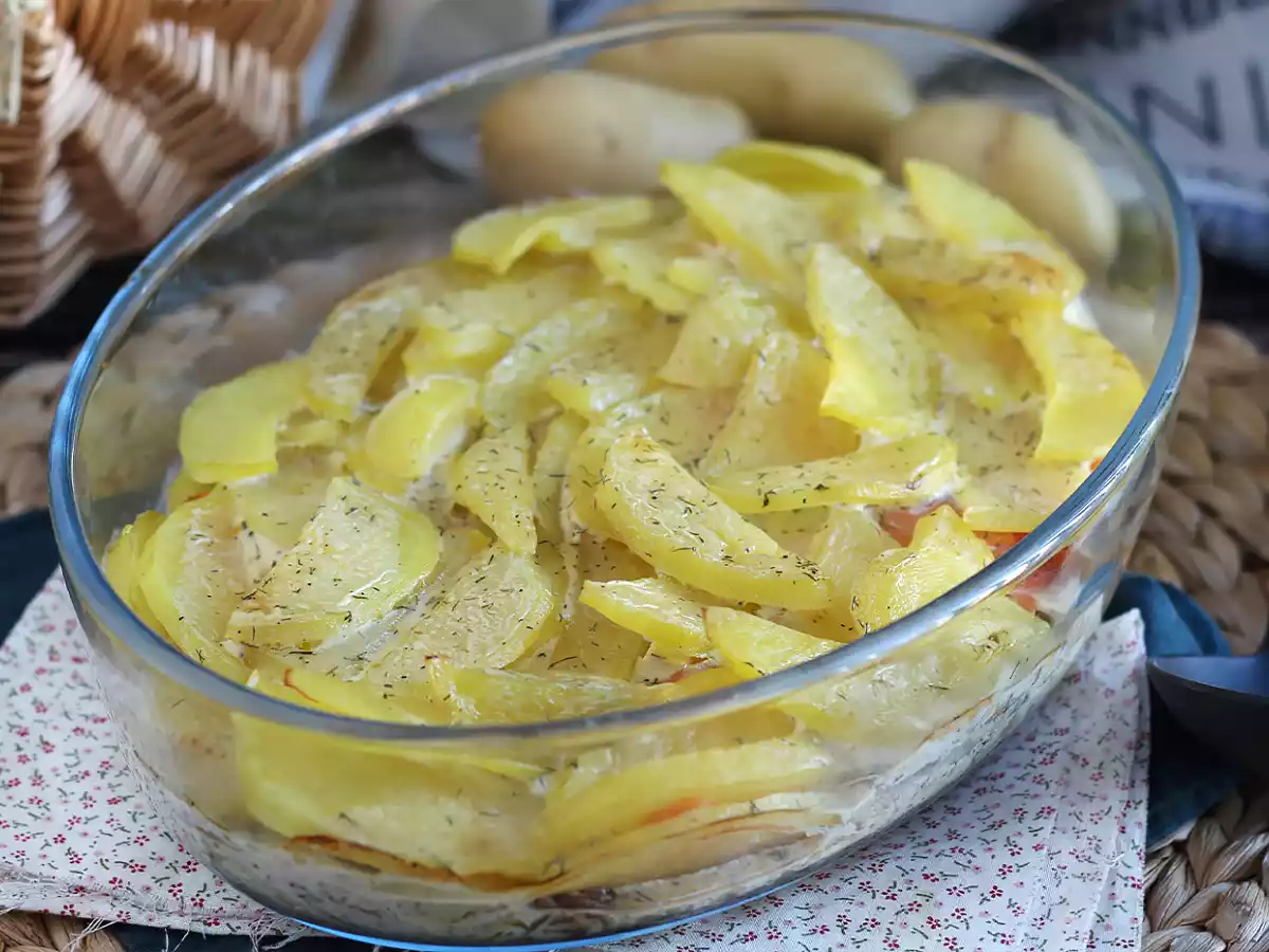Gratin inratable aux pommes de terre et saumon fumé!