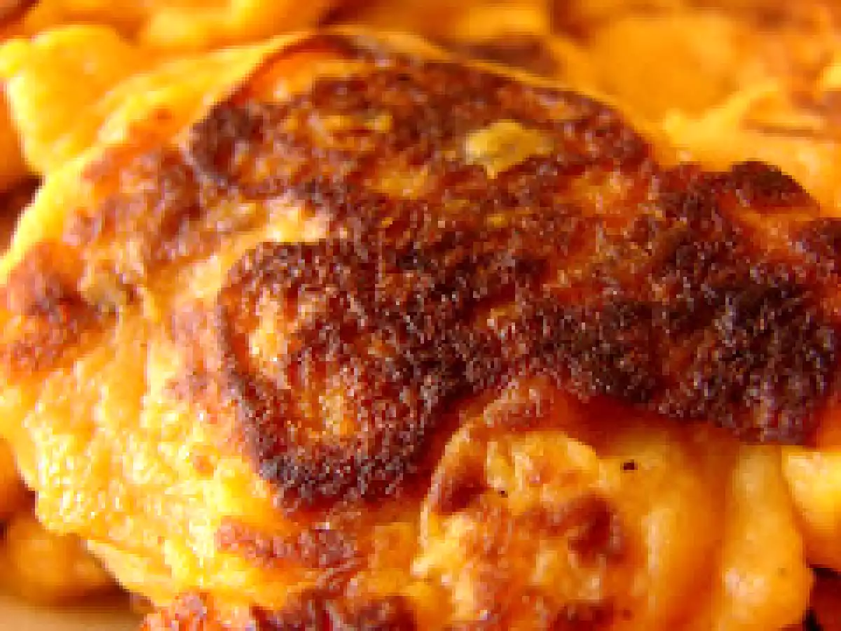 Les galettes de patate douce à la mozarelle et magrets mi-cuits au gros sel