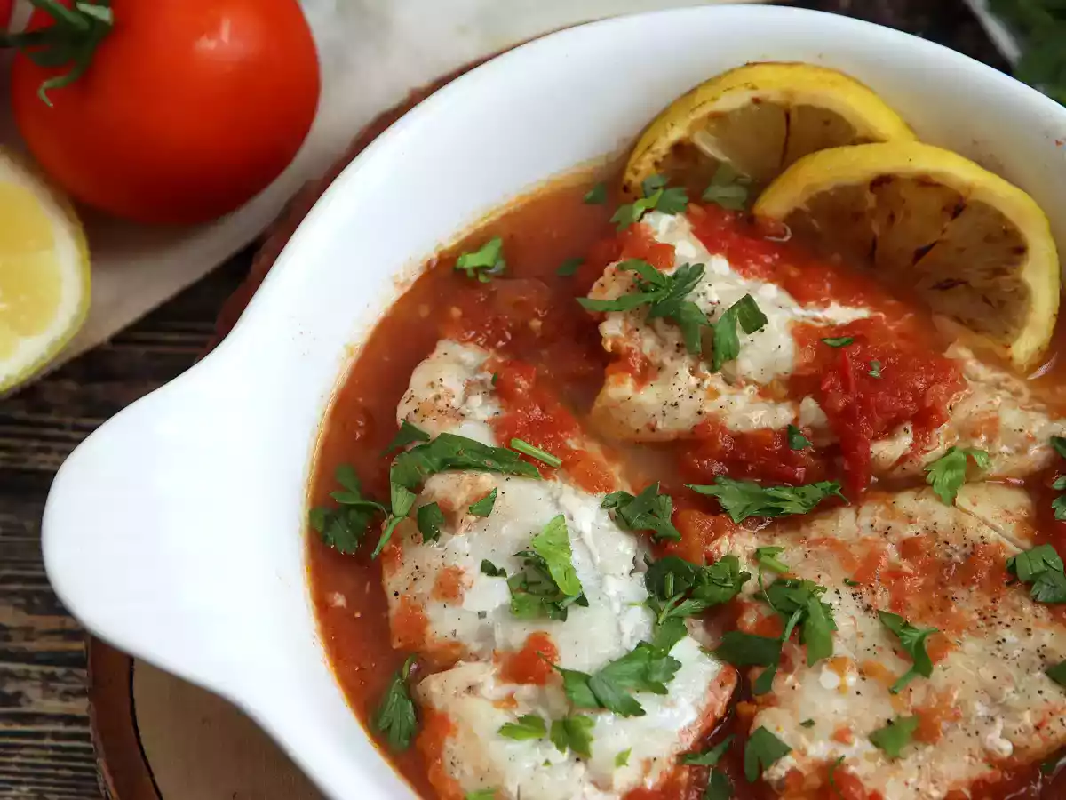 Lieu noir à la tomate et citron (recette saine et facile !) - photo 2
