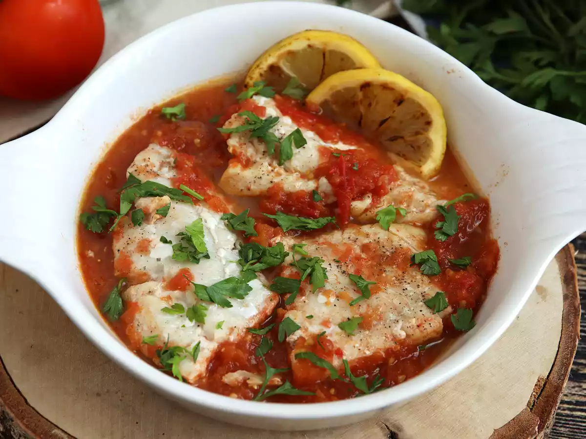 Lieu noir à la tomate et citron (recette saine et facile !) - photo 3