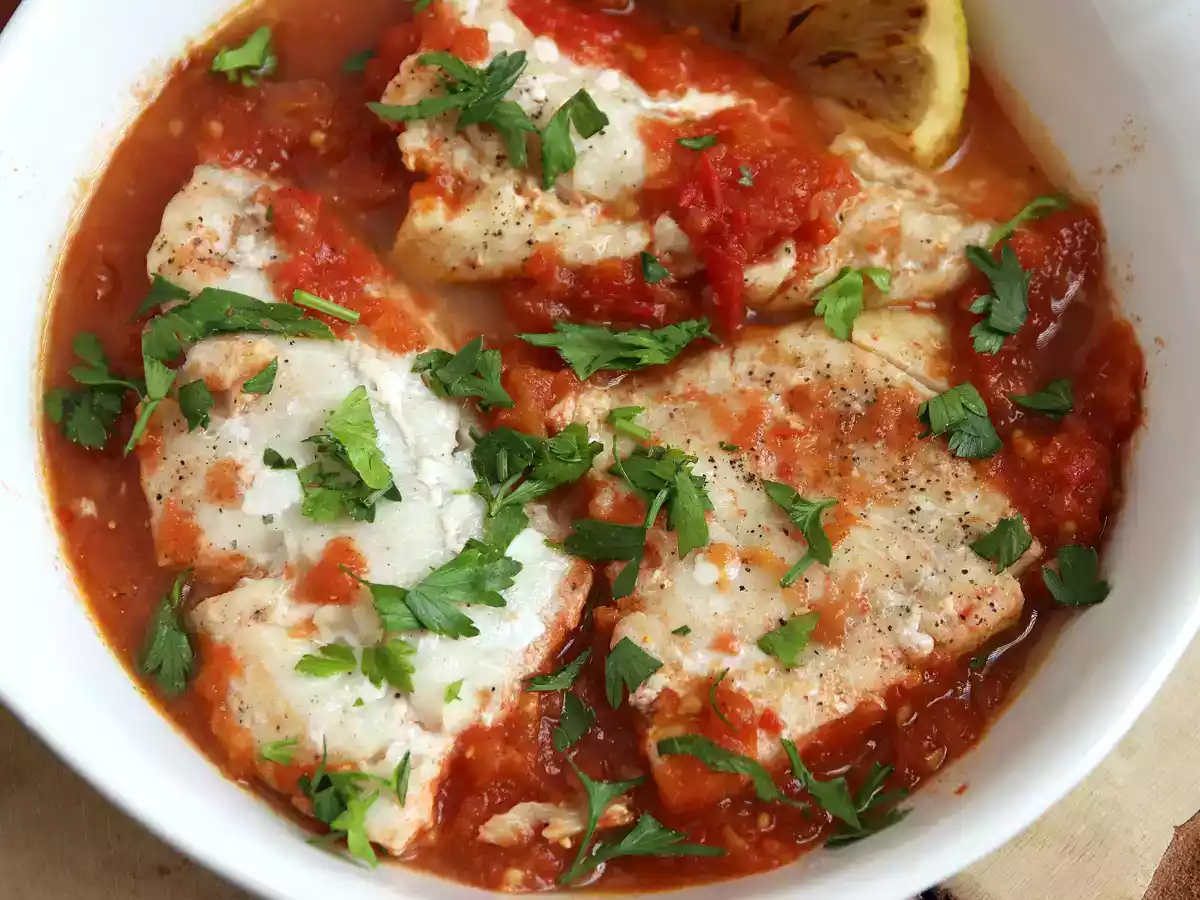 Lieu noir à la tomate et citron (recette saine et facile !) - photo 4