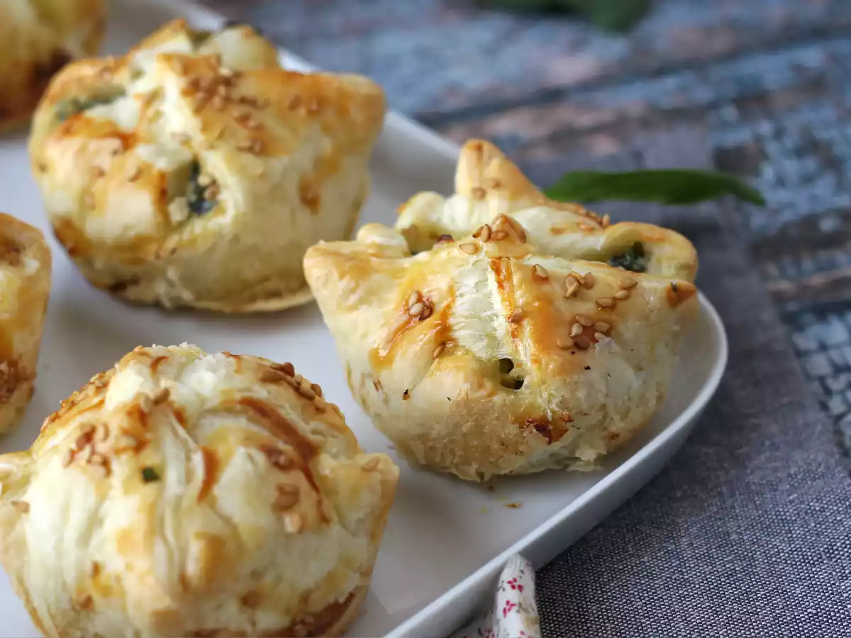 Mini feuilletés aux épinards et chèvre - photo 7