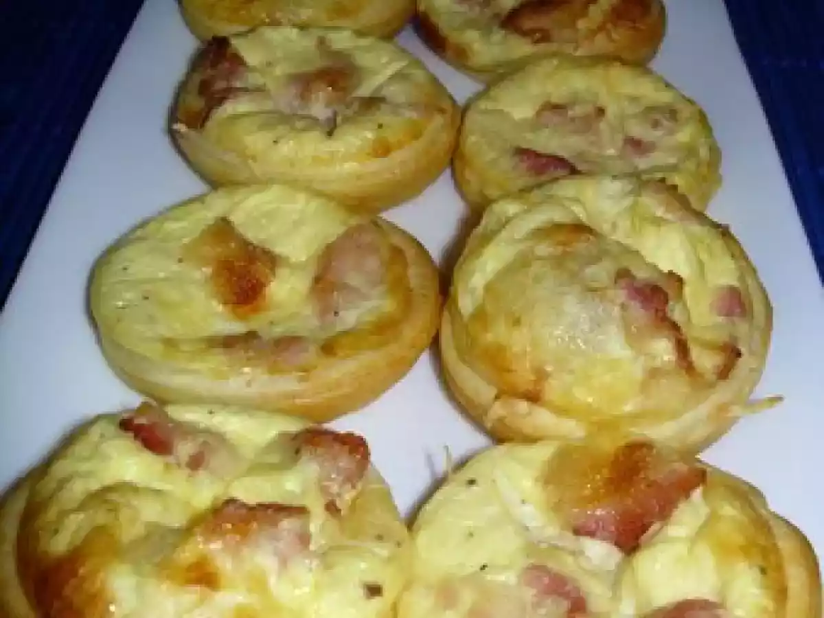 Mini-Quiches aux Lardons+toasts terrine de lapin+verrines de foie gras