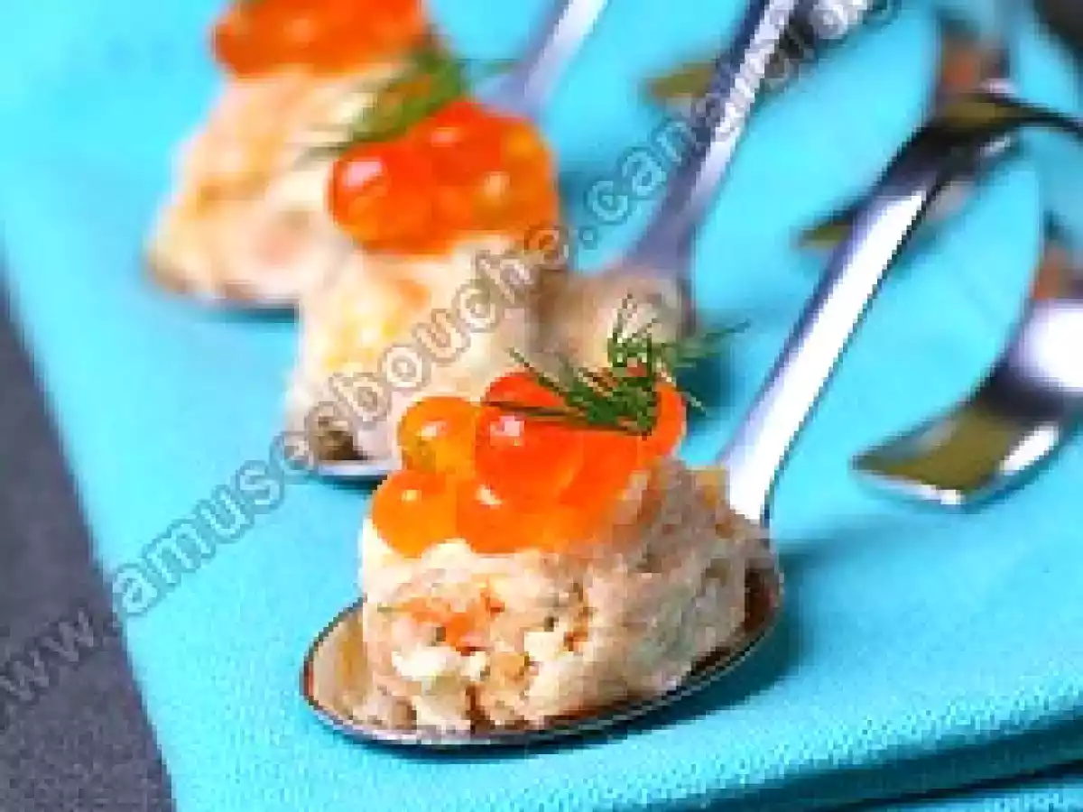 Mises en bouche de rillettes de saumon