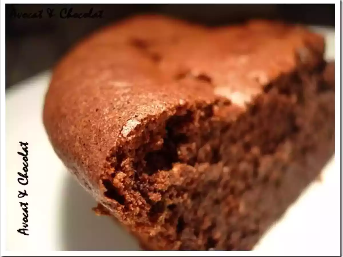 Moelleux, fondant au chocolat léger sans beurre (Bellevue de C.Felder) : - photo 3