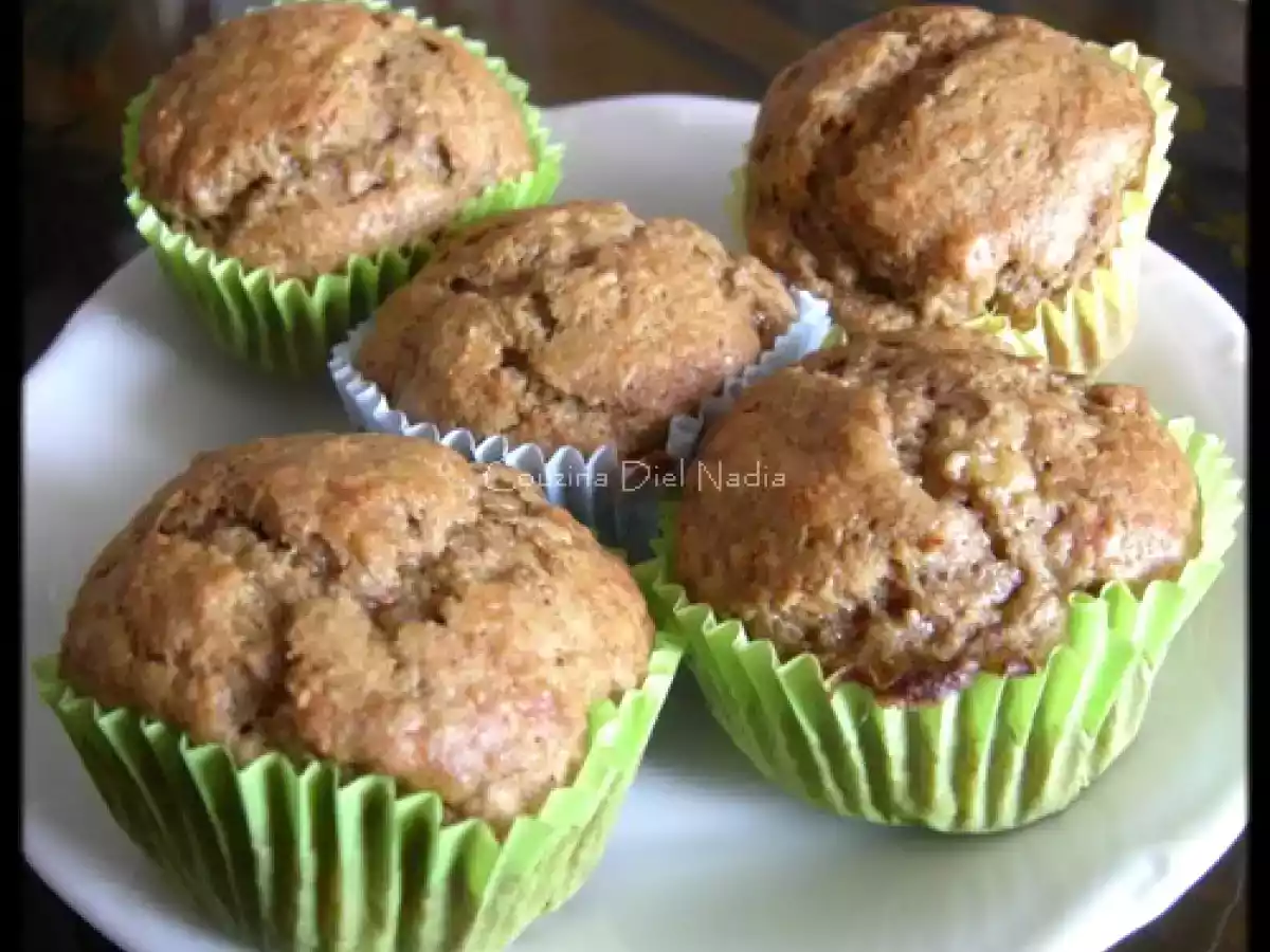 Muffins aux bananes et à la farine intégrale sur un air de Midnight Star