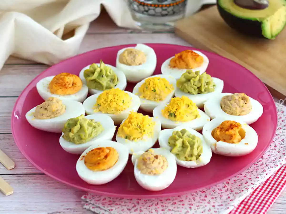 Oeufs mimosa, déclinés en 4 versions