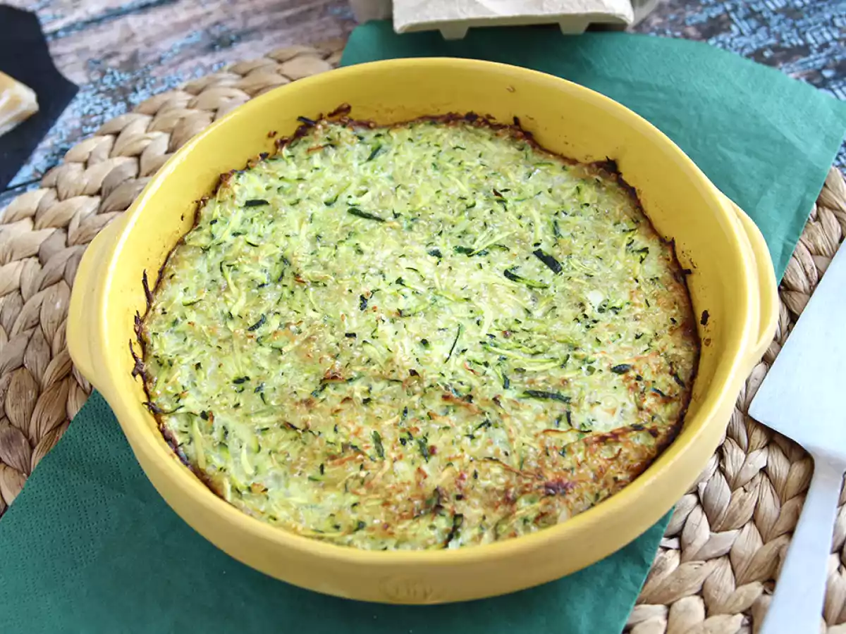 Omelette au four de courgette et quinoa
