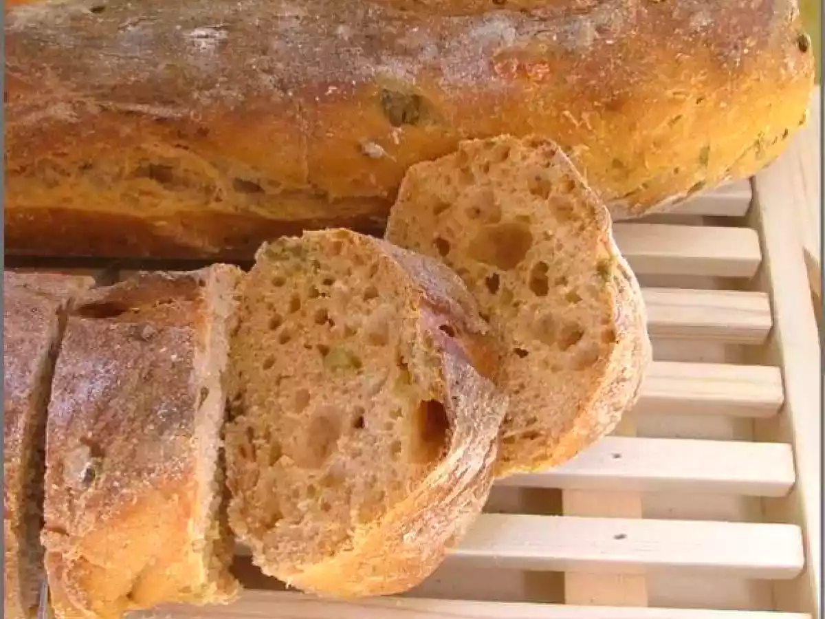 Pain du soleil en MAP (tomates, olives & poivrons)