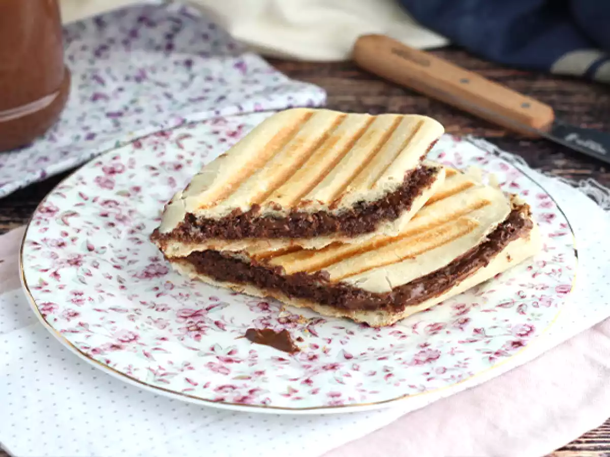 Panini à la pâte à tartiner