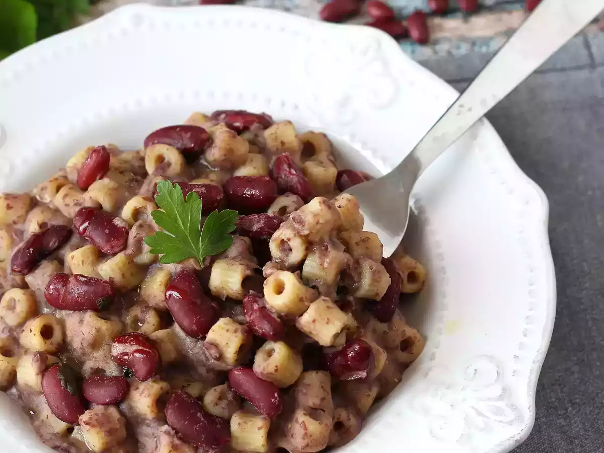 Pasta e fagioli alla veneta : La recette de pâtes aux haricots rouges typique de la Vénétie - photo 2