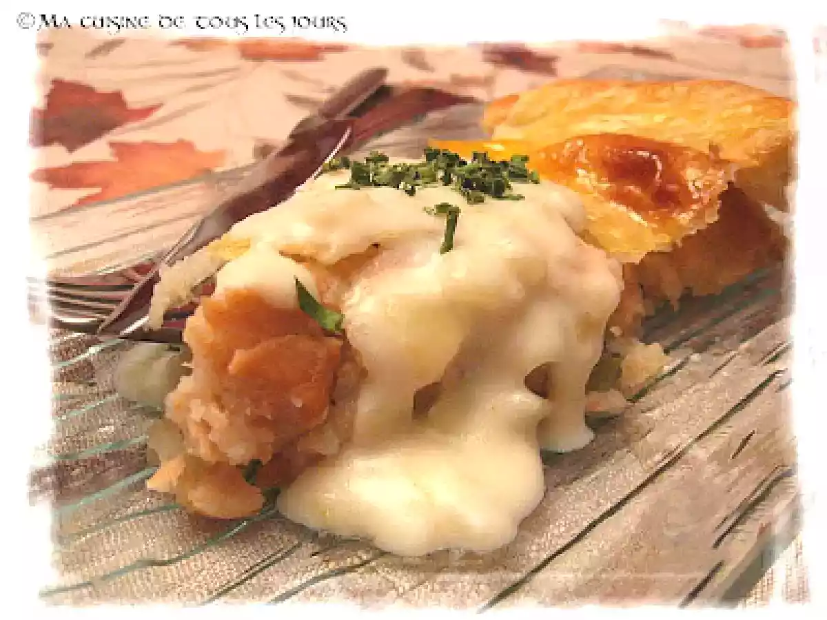 Pâté au saumon et à l'aneth, sauce aux oignons caramélisés - photo 2