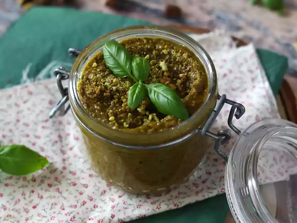 Pesto de pistaches, la sauce facile et savoureuse