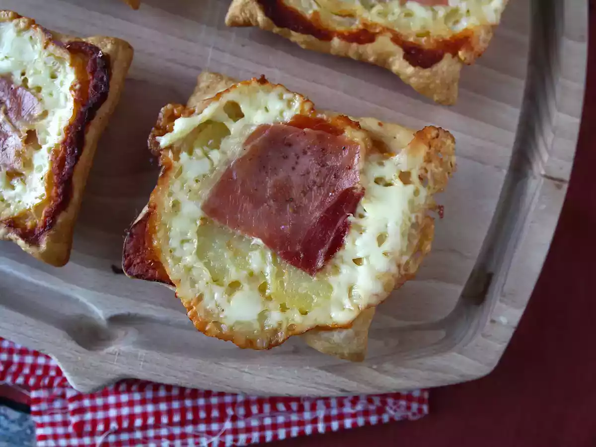 Petites tartes tatin saveur raclette, en portions individuelles - photo 3