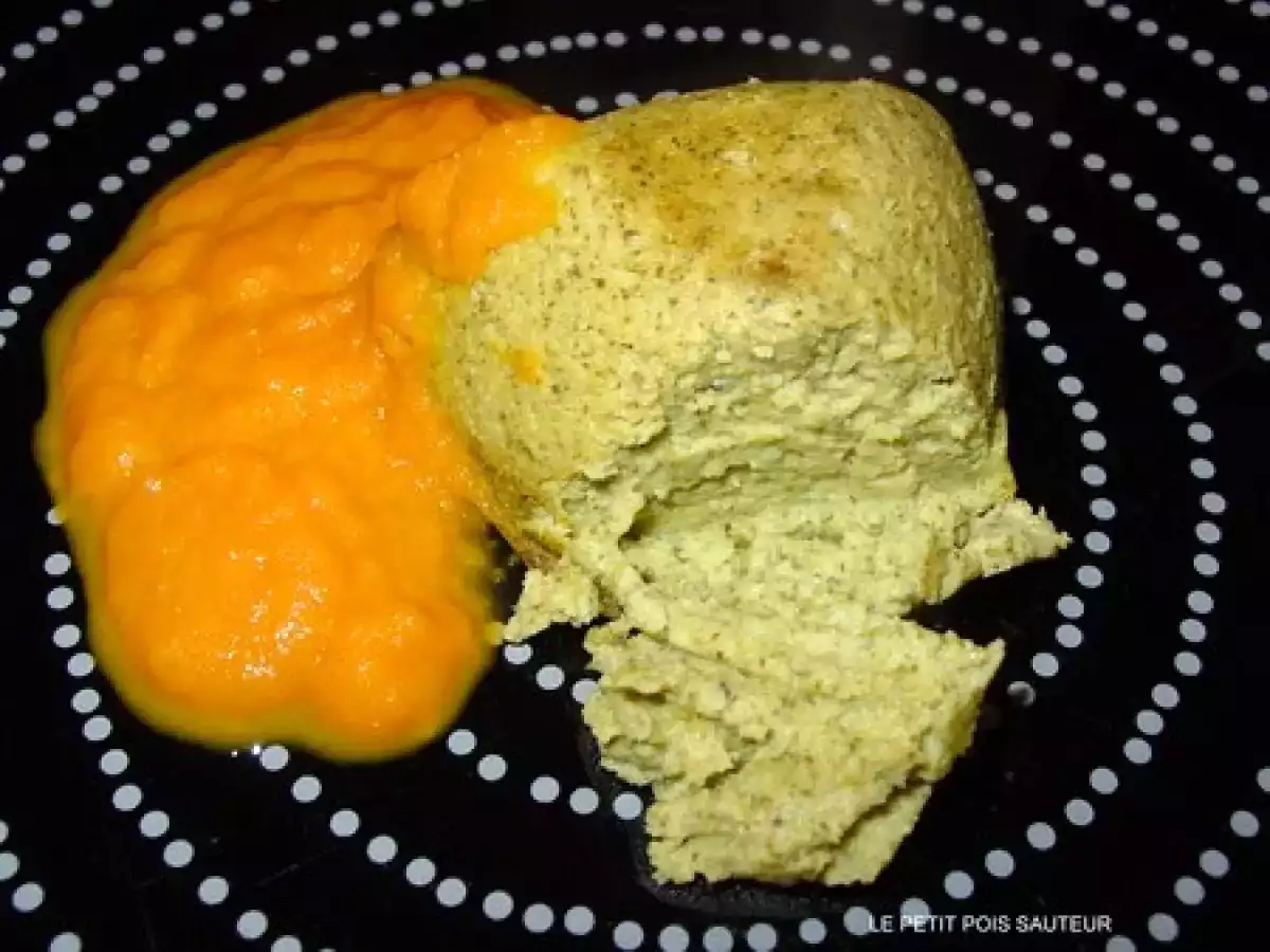 Petits flans de brocolis et coulis carottes-gingembre - photo 2