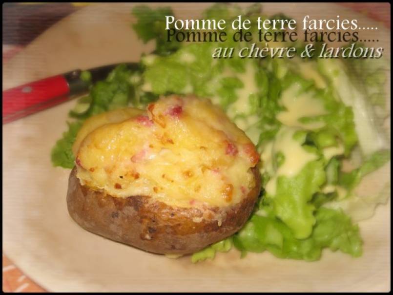 Pommes De Terre Farcies Au Ch Vre Et Lardons Recette Ptitchef