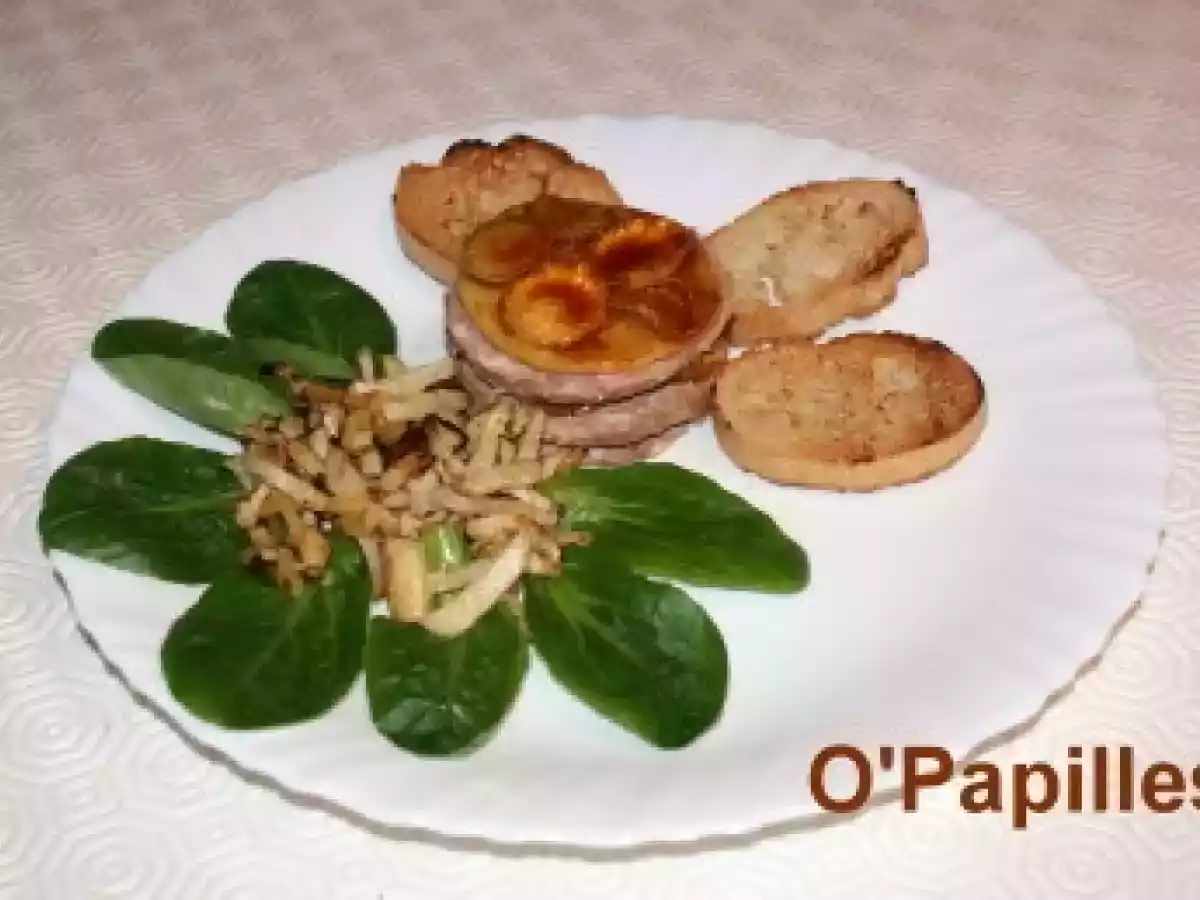 Pommes, radis noirs et foie gras