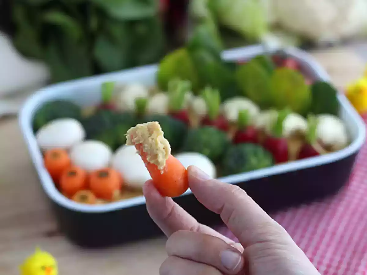 Potager pour l'apéritif (houmous et petits légumes) - photo 2