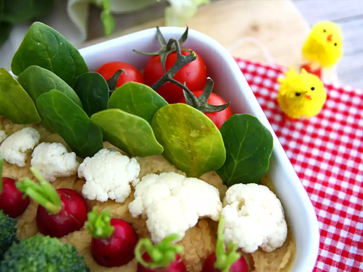 Potager pour l'apéritif (houmous et petits légumes) - photo 3