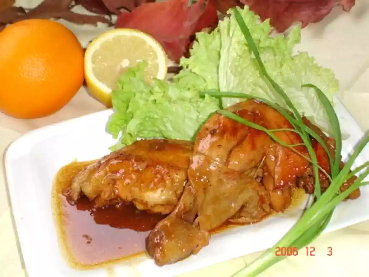 Poulet à l'orange savoureux