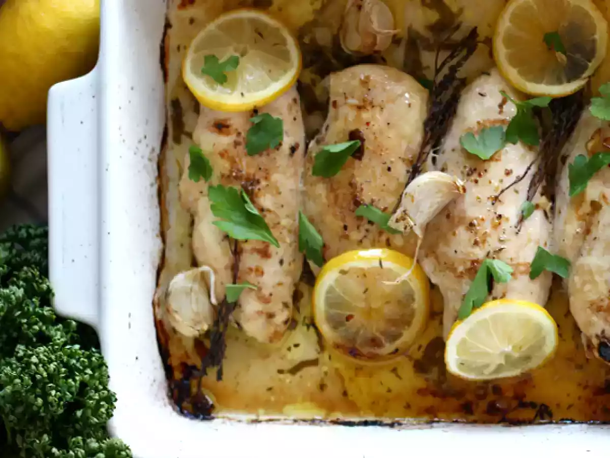 Poulet au citron au four