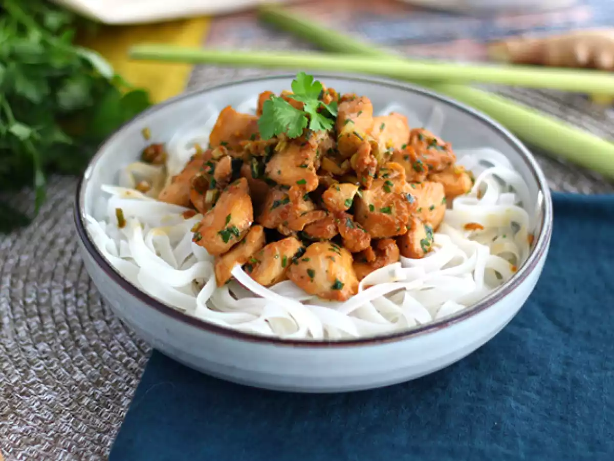 Poulet au gingembre et à la citronnelle