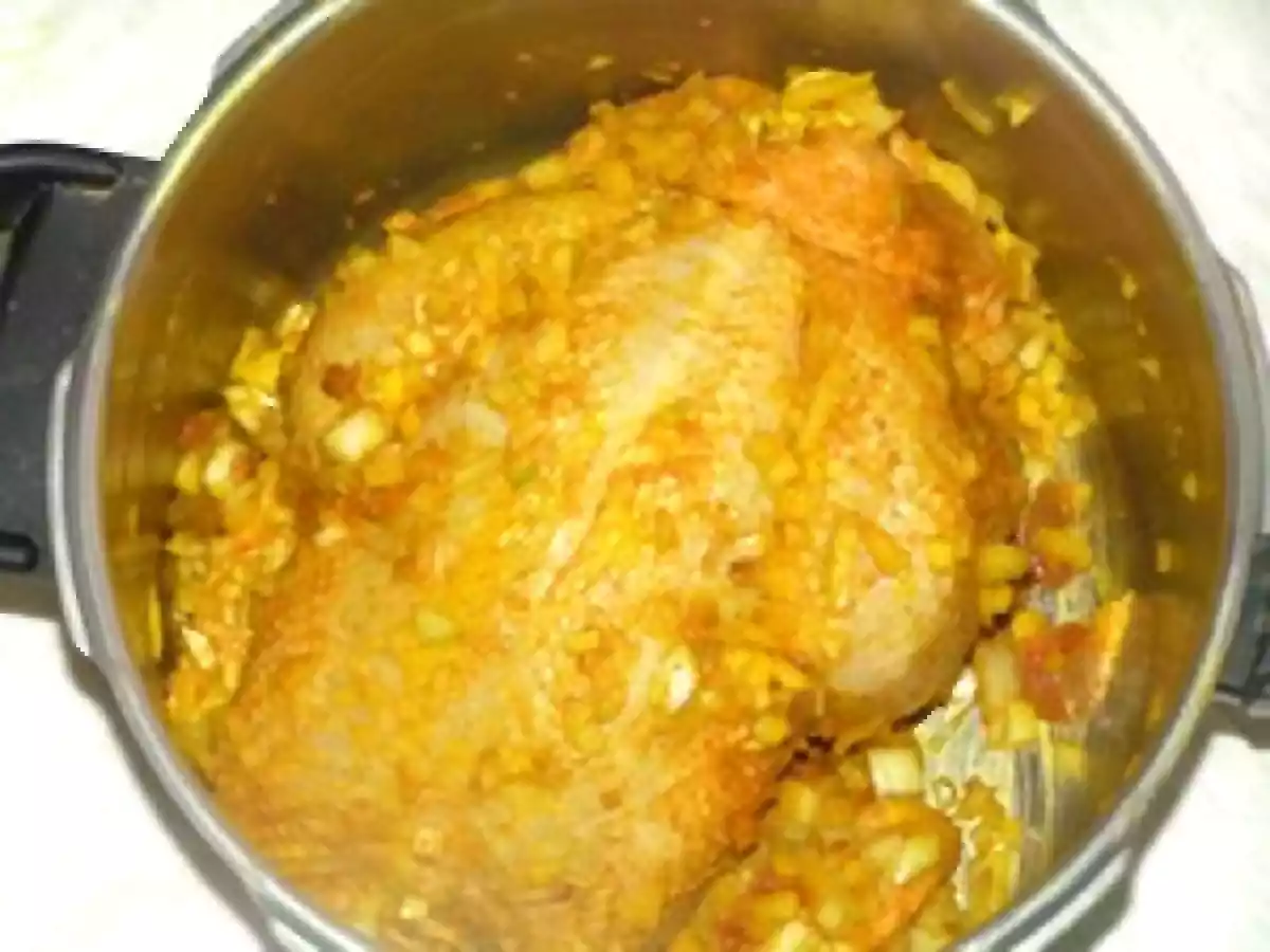 Poulet rôti aux champignons cuisiné à la marocaine + potatoes - photo 3