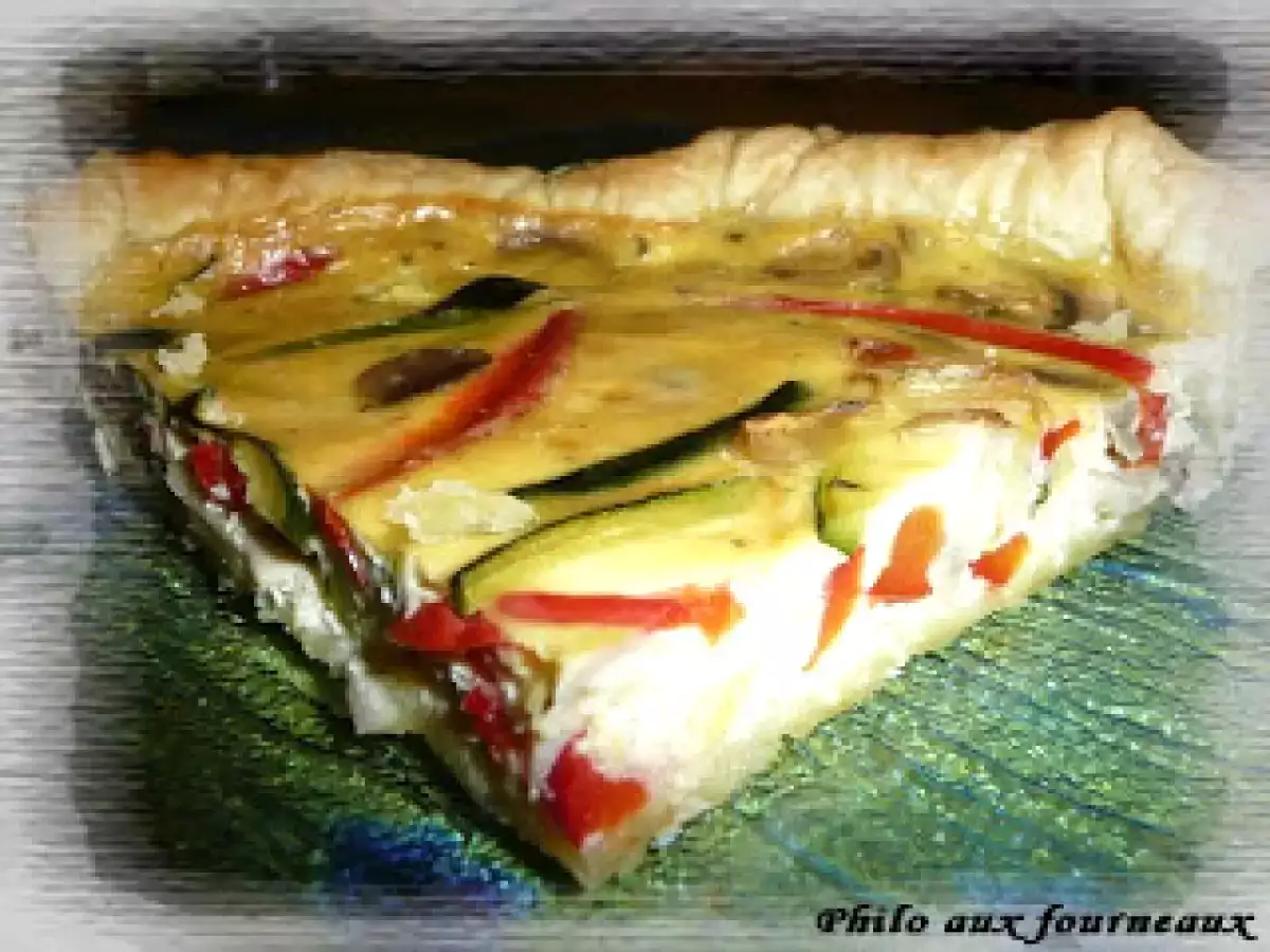 Quiche au poivron & à la courgette - photo 2
