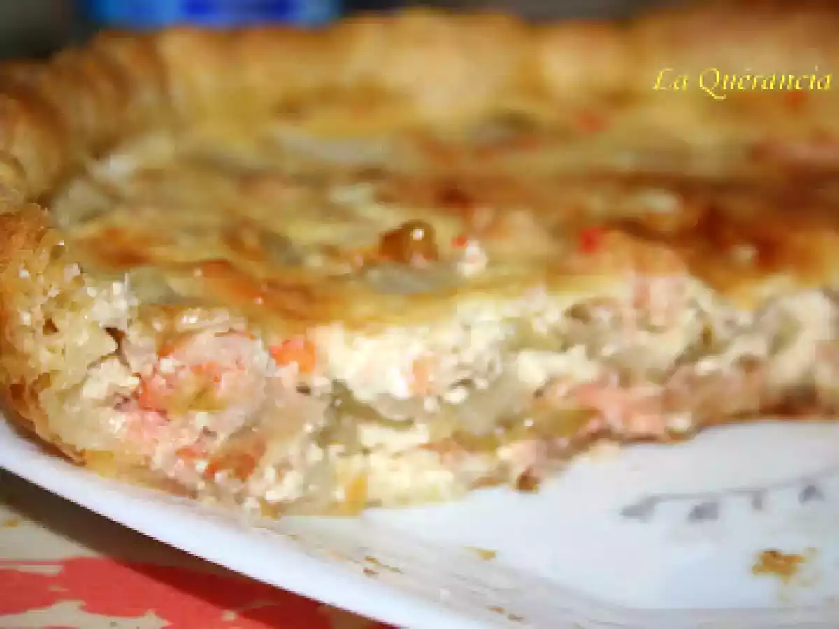 Quiche aux endives avec un peu de saumon - photo 2