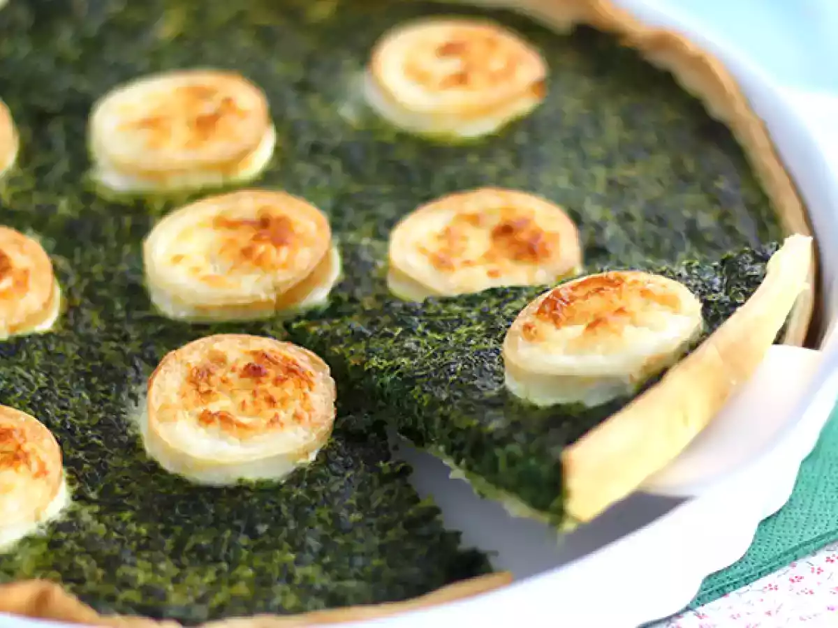 Quiche aux épinards et au fromage de chèvre