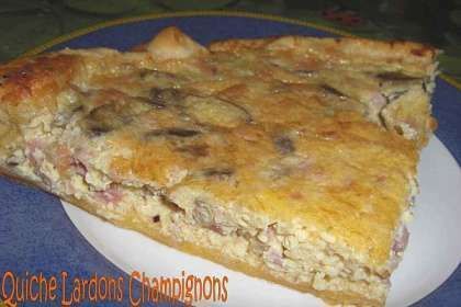 Quiche Lardons Champignons Recette Ptitchef