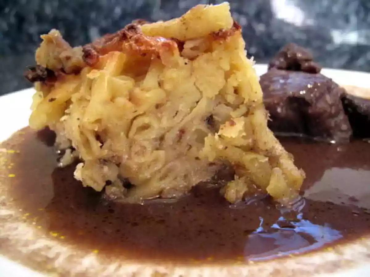 Réveillon de Noël : civet de marcassin et gratin de macaronis aux cèpes et au foie gras - photo 2