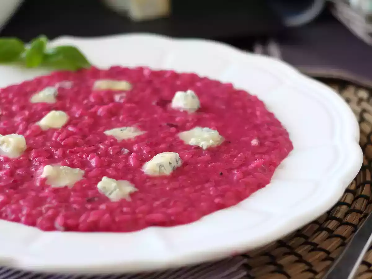Risotto à la betterave et au gorgonzola : une explosion de couleurs et de saveurs! - photo 2