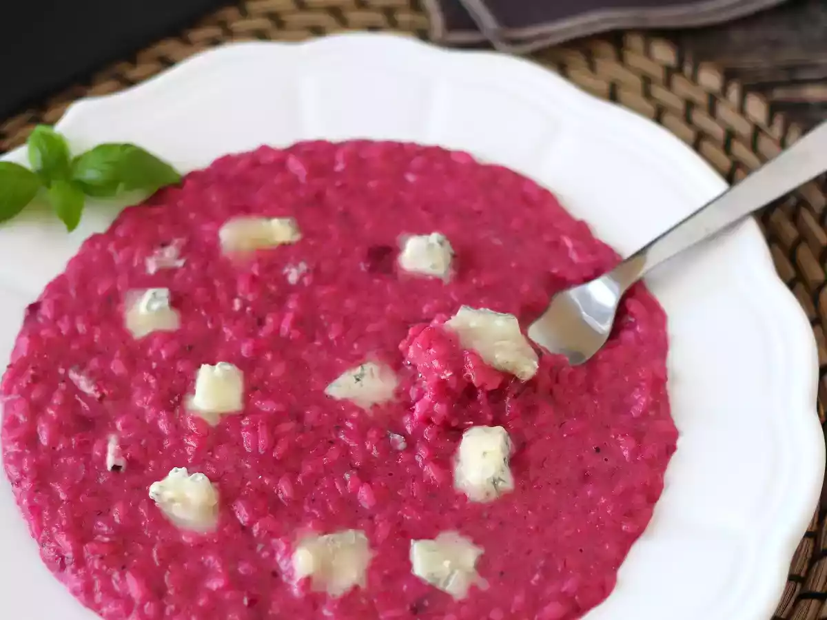Risotto à la betterave et au gorgonzola : une explosion de couleurs et de saveurs! - photo 4