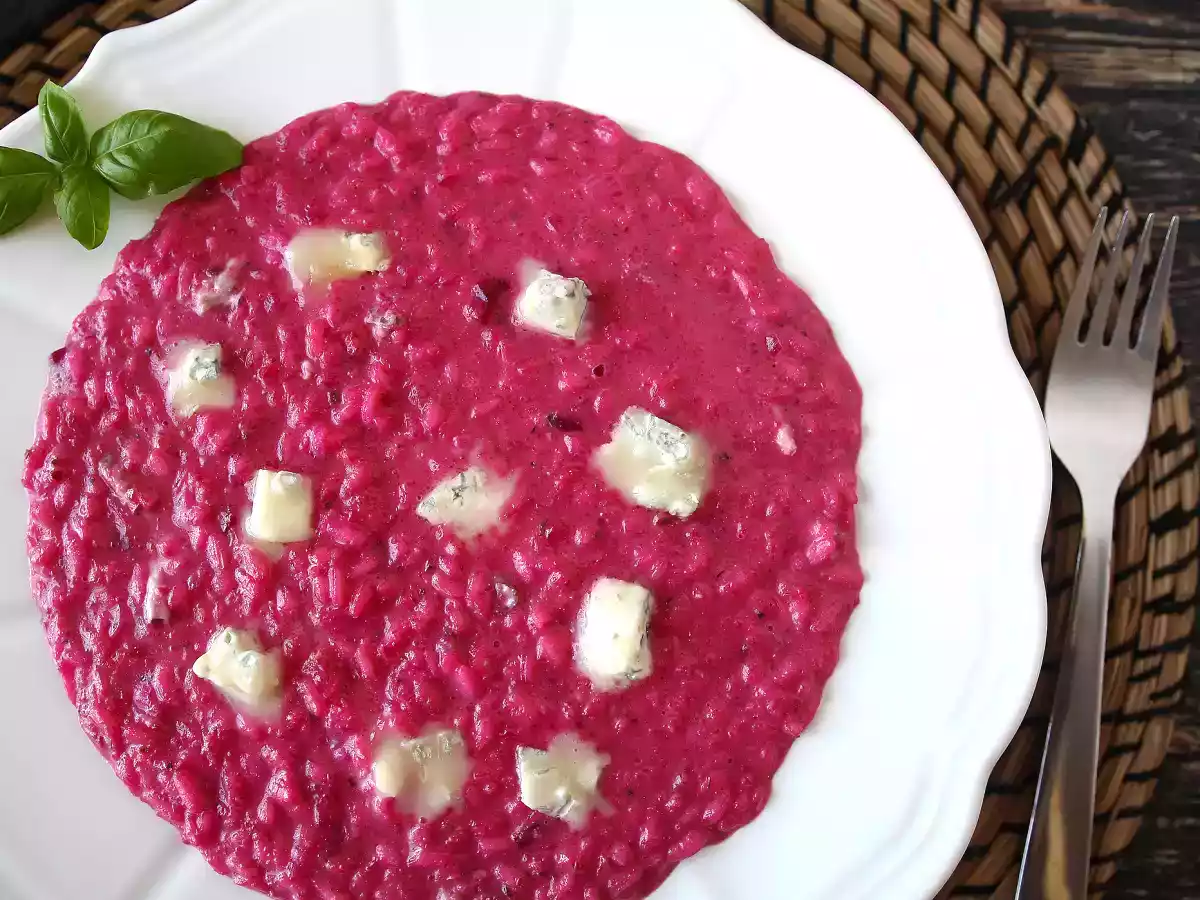 Risotto à la betterave et au gorgonzola : une explosion de couleurs et de saveurs! - photo 5