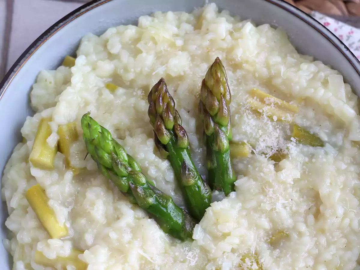 Risotto aux asperges vertes et parmesan - photo 2