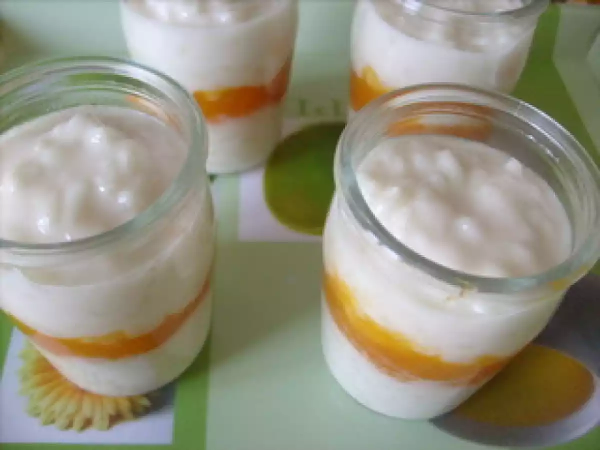 Riz au lait d'amandes à la compotée d'abricot