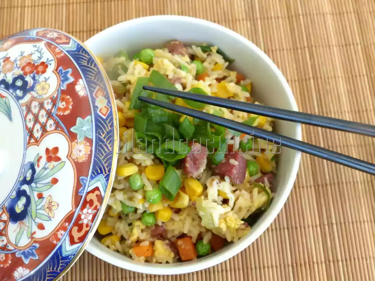 Riz sauté façon riz cantonais - photo 3