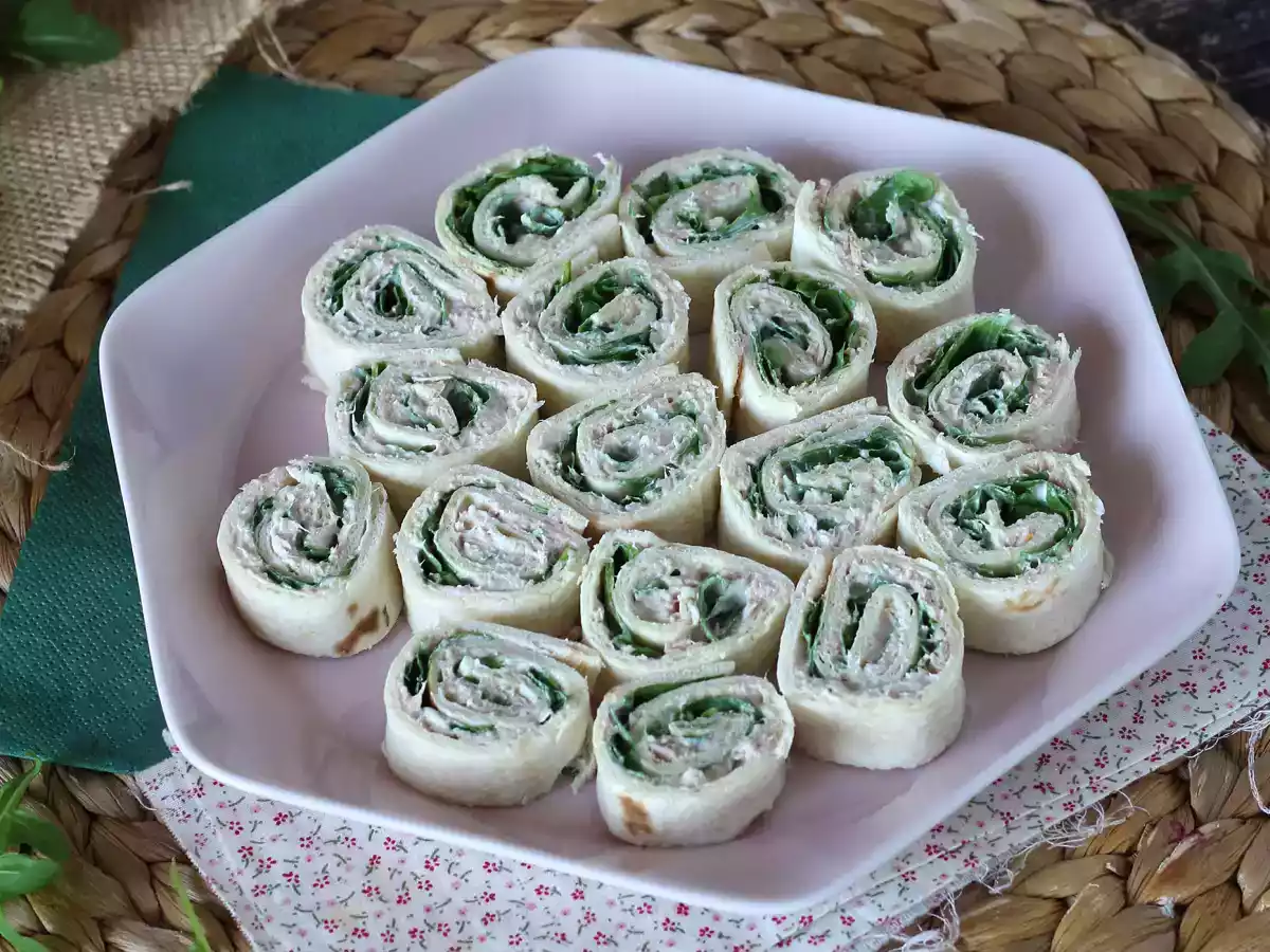 Roulés apéro aux tortillas, thon et fromage frais - photo 2