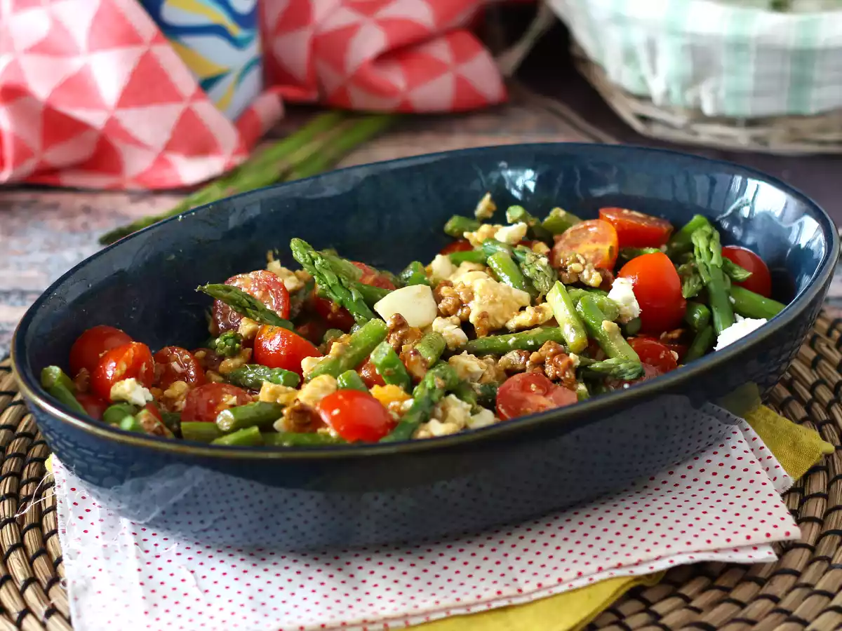 Salade aux asperges super gourmande