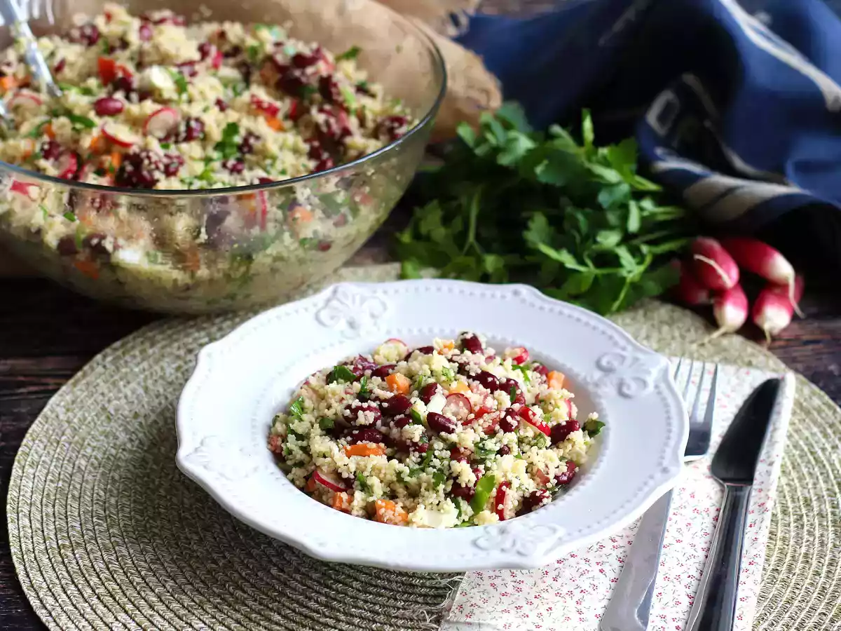 Salade couscous pour une entrée simple, saine et colorée ! - photo 5