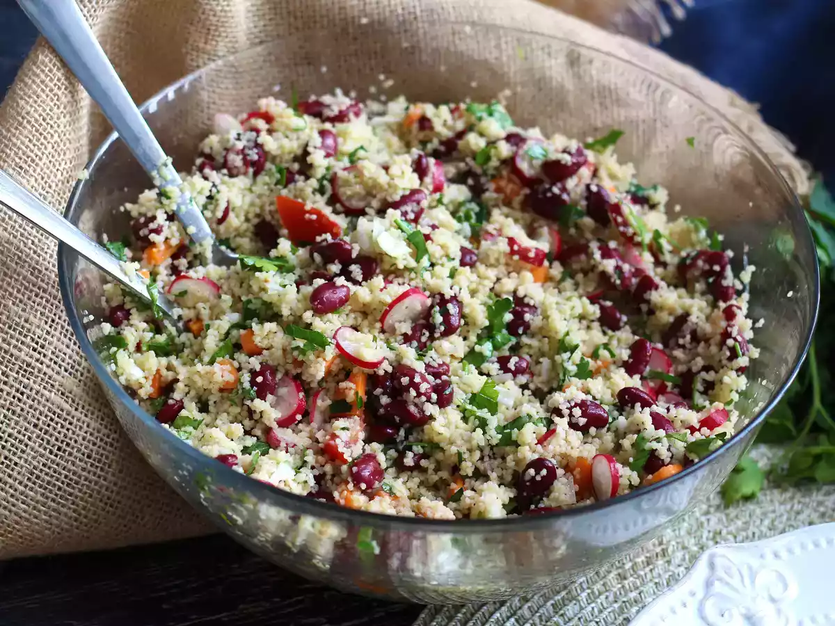 Salade couscous pour une entrée simple, saine et colorée ! - photo 4