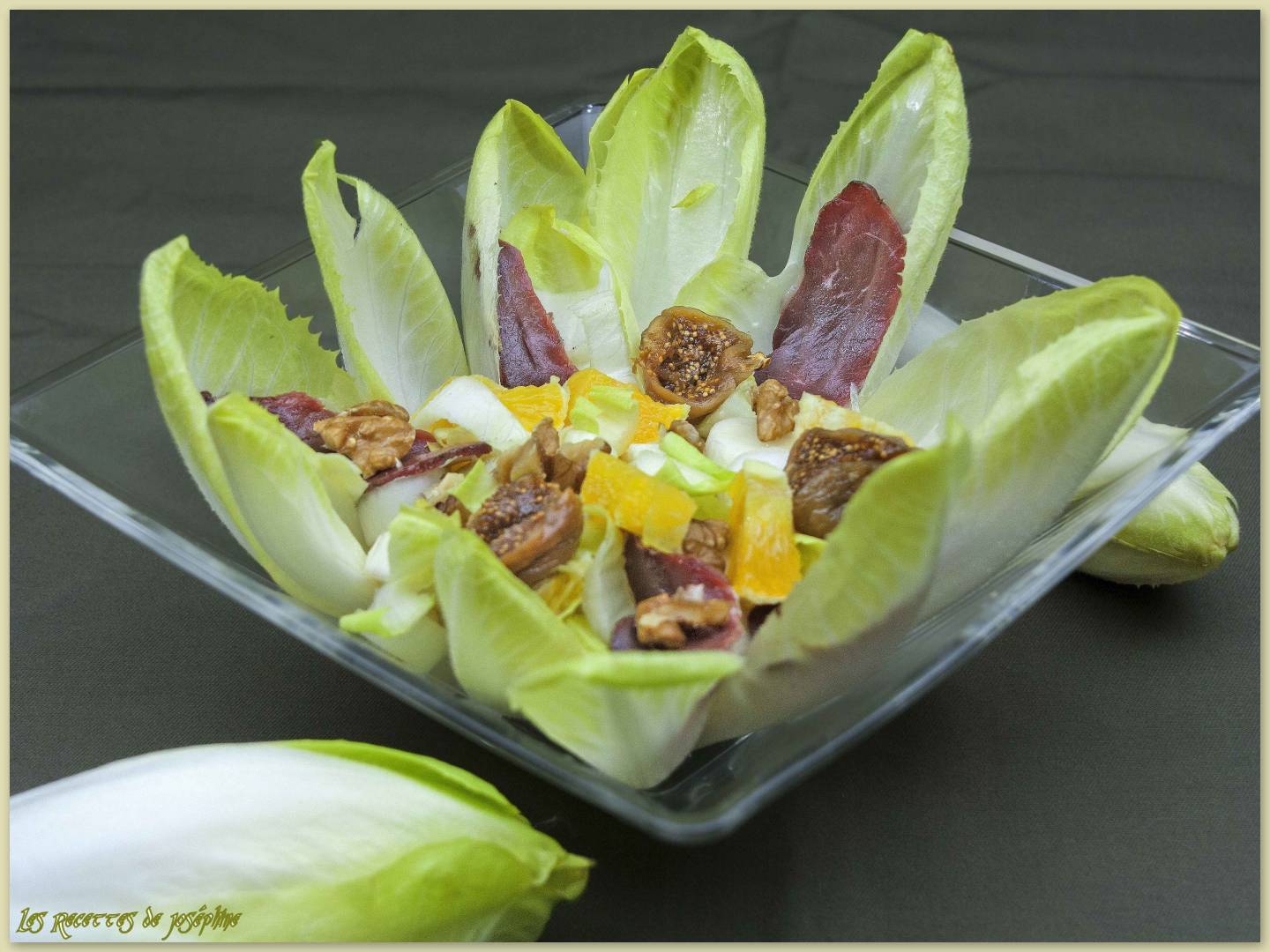 Salade D Endives Vinaigrette L Orange Recette Ptitchef