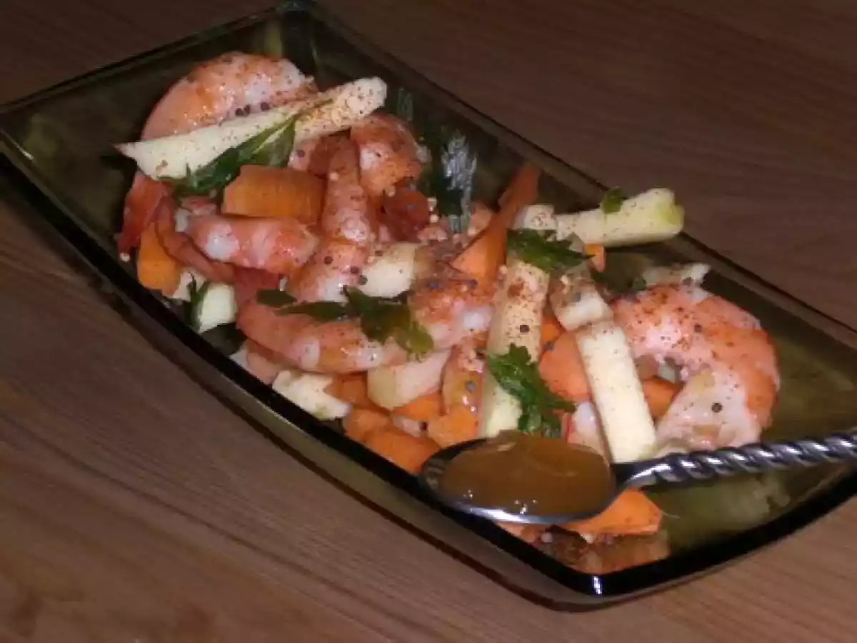 Salade de crevettes au chutney de mangue - photo 2