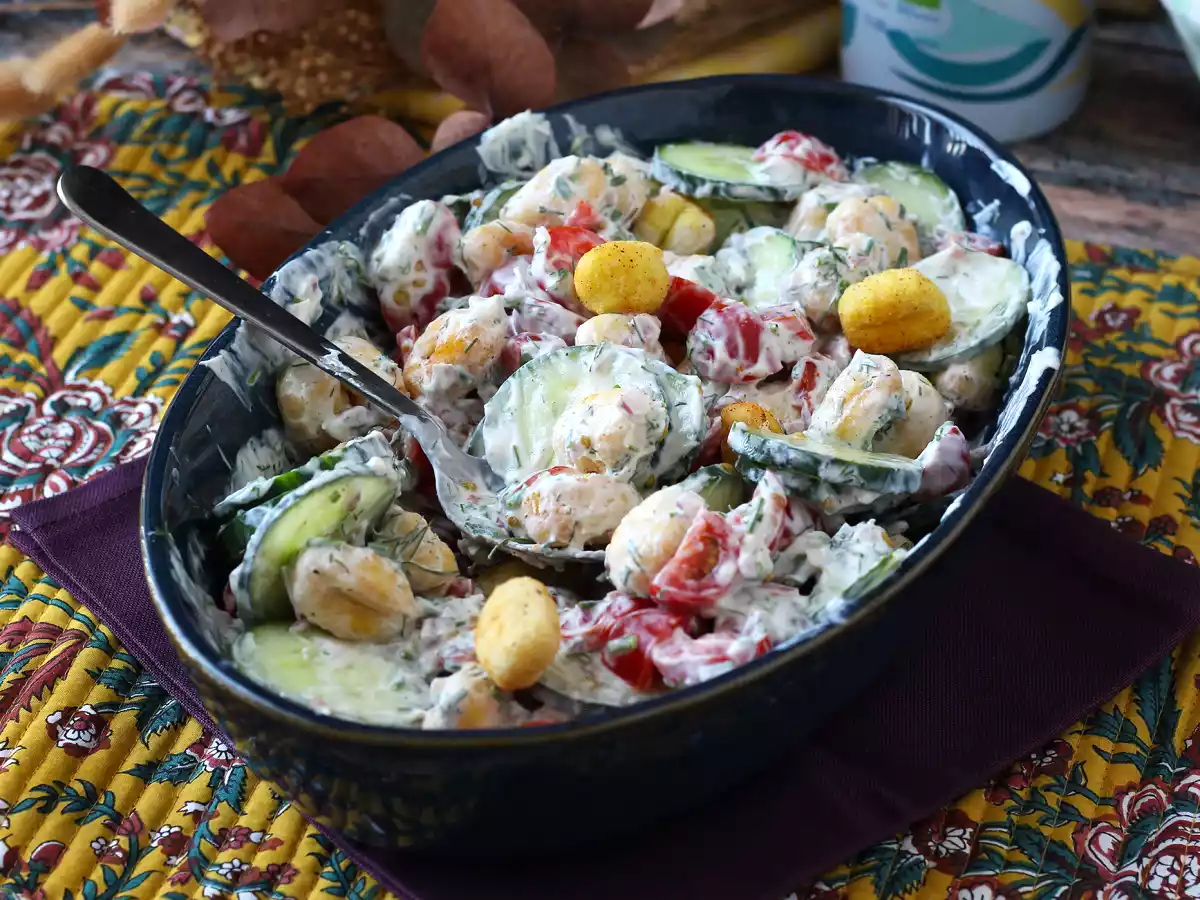 Salade de gnocchi crispy, ultra tendance, gourmande et équilibrée parfaite pour lété! - photo 3